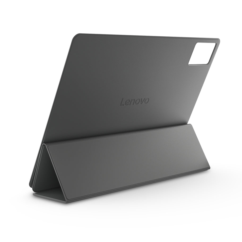 Étui rabat PU gris luna pour Lenovo Idea Tab Plus & Tab K12