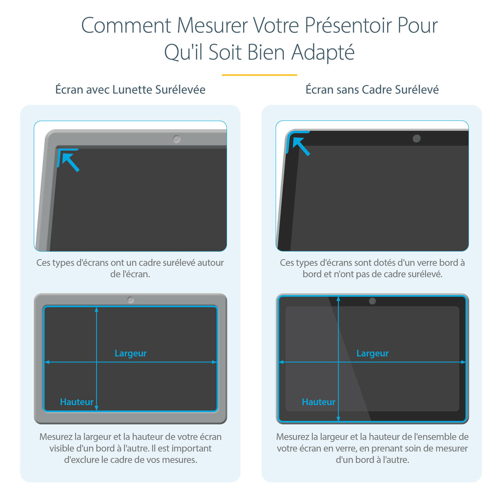 Filtre confidentialité 22" STARTECH | Anti-reflets & lumière bleue
