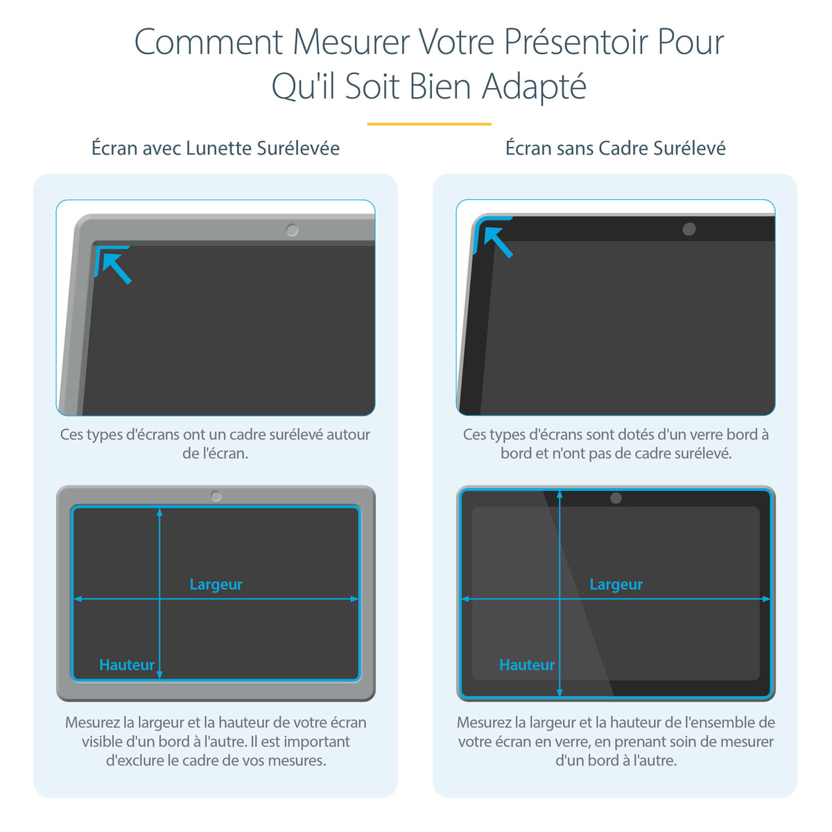 Filtre confidentialité 22" STARTECH | Anti-reflets & lumière bleue