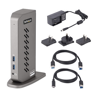 Station d'accueil USB 3.0 hybride 4K double écran