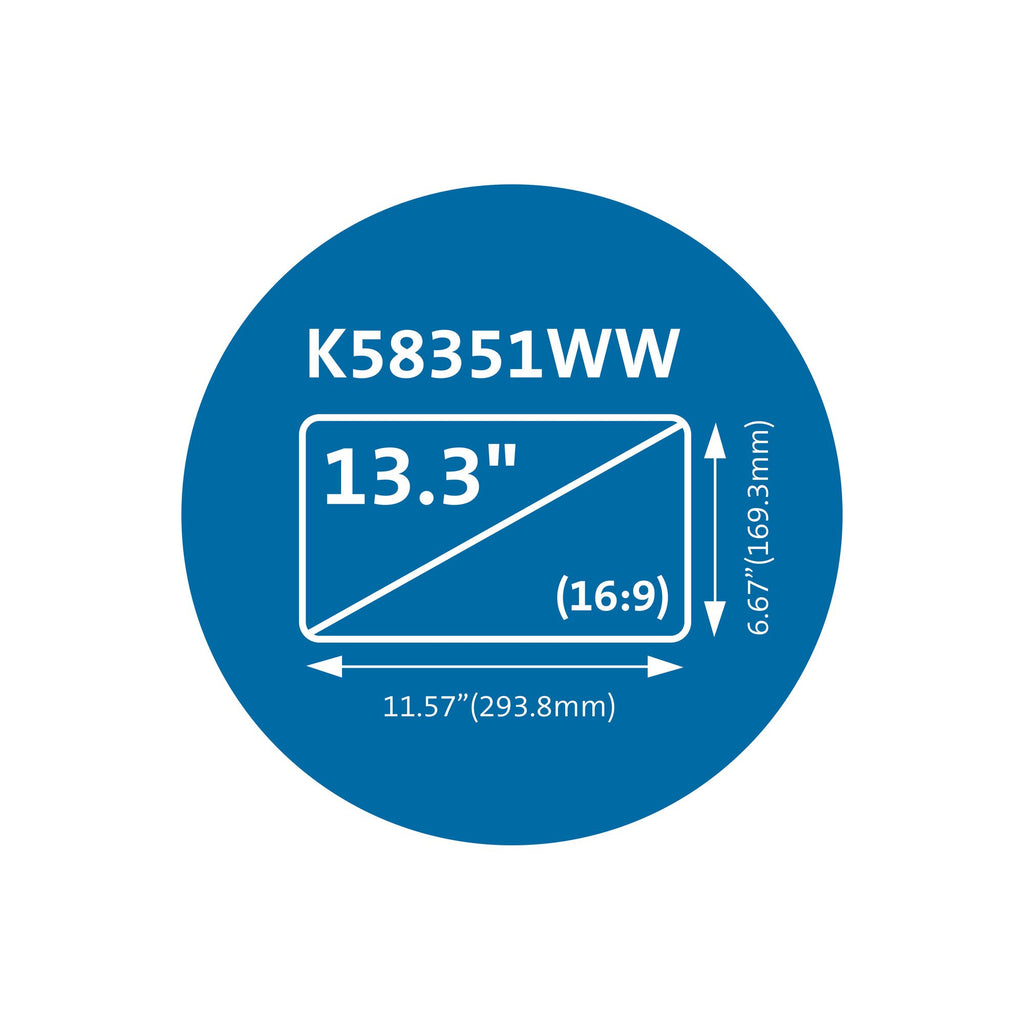 Filtre confidentialité 13,3" Kensington - Protégez vos données