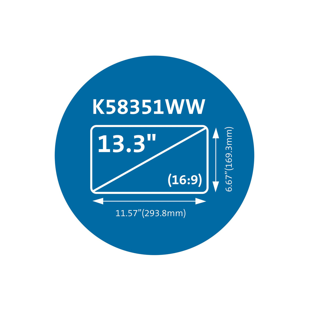 Filtre confidentialité 13,3" Kensington - Protégez vos données