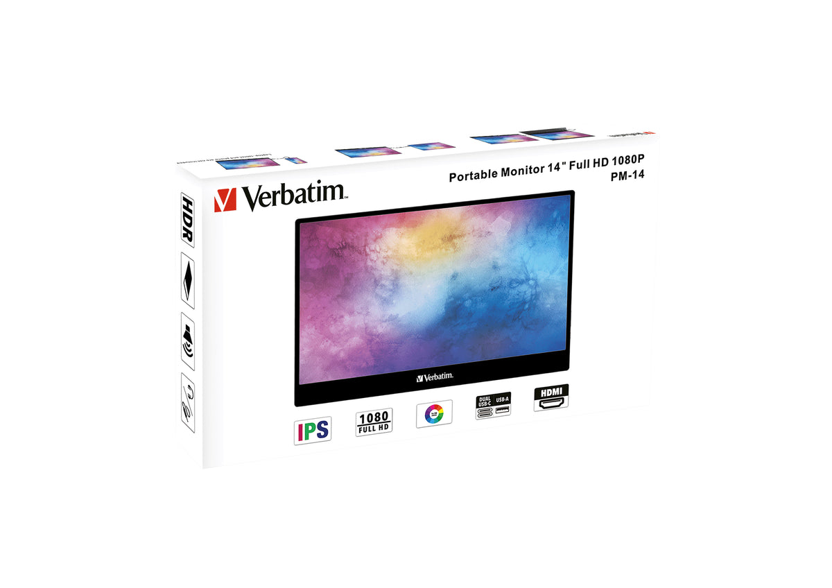 Verbatim Moniteur Portable 14" Full HD PM14 HDMI
