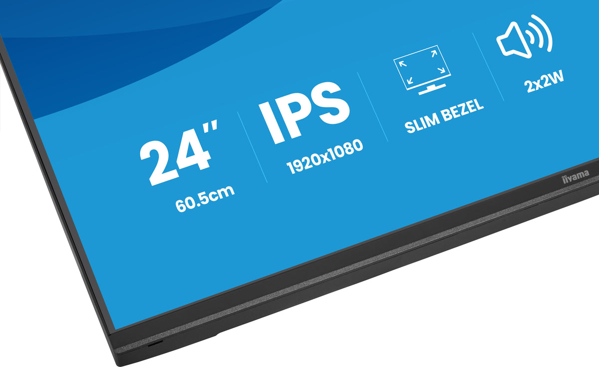 Écran LED iiyama 23.8" Full HD 120Hz IPS - ProLite X2497HSU-B1