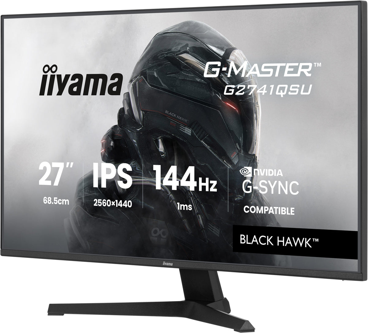 Écran gaming IIYAMA 27" QHD 144Hz IPS - G-MASTER G2741QSU-B1