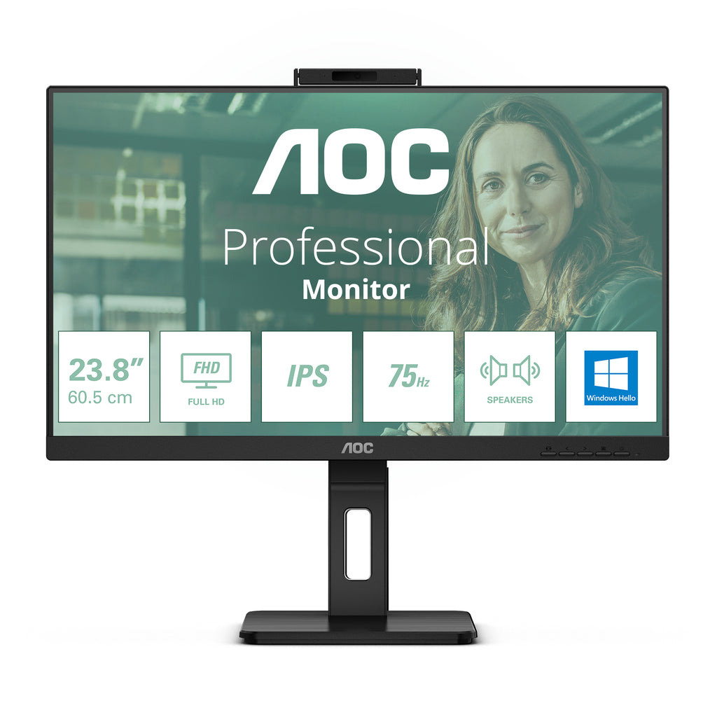 Écran LED AOC 24" Full HD - 75 Hz - IPS - USB-C