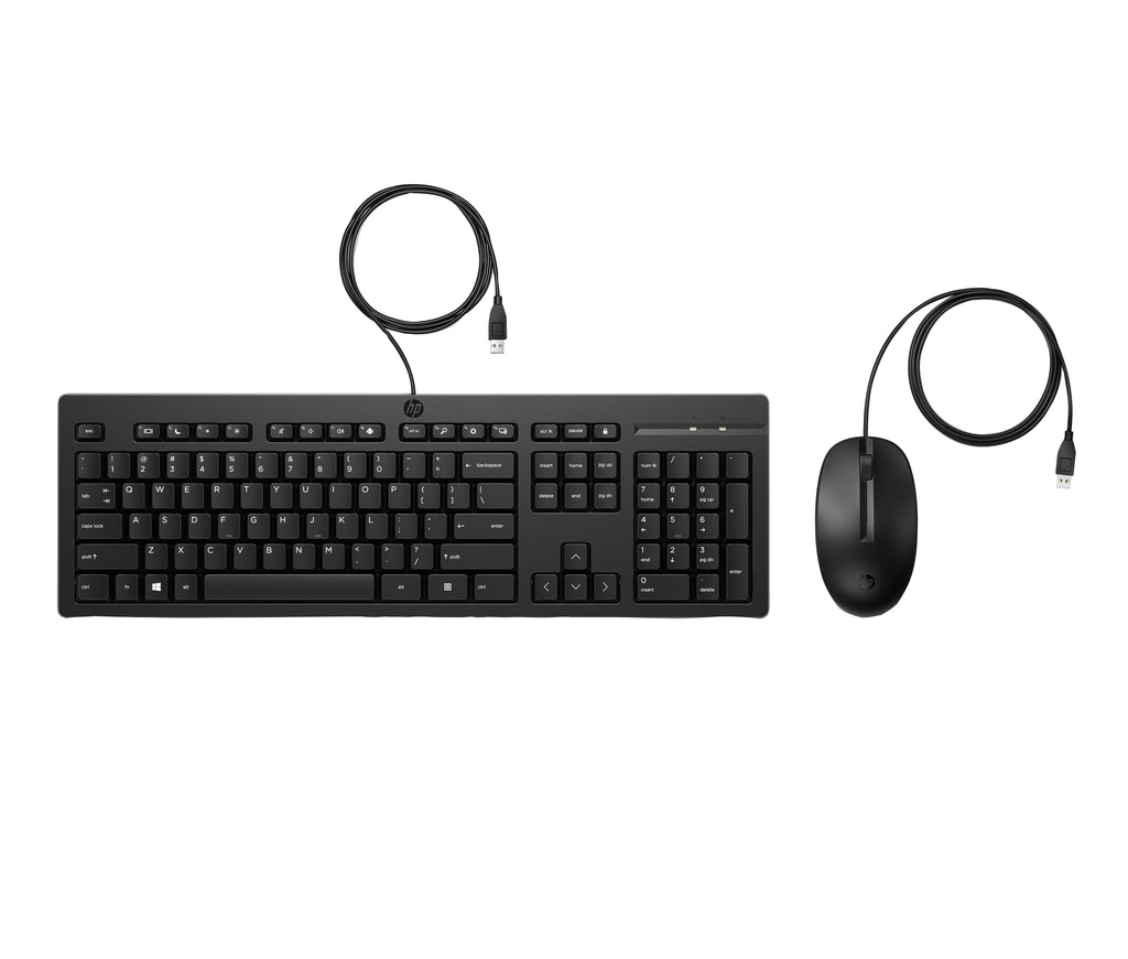 HP 225 Ensemble clavier souris ambidextre noir