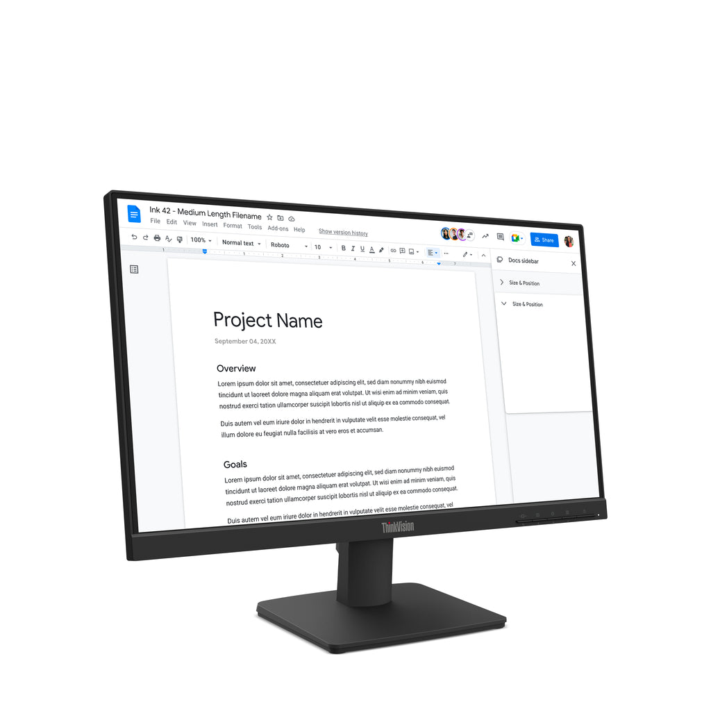Écran Lenovo ThinkVision S22-4e 22" Full HD 100Hz IPS