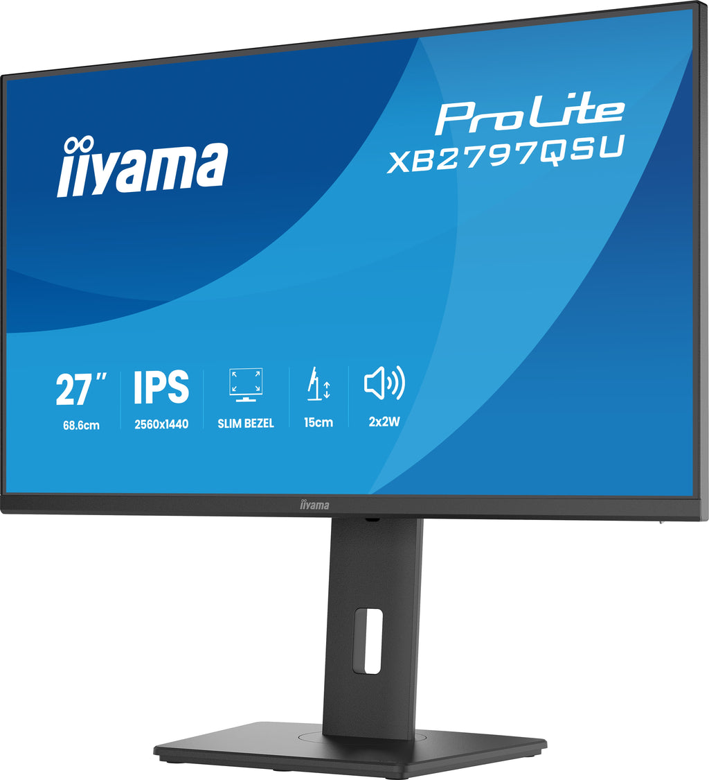 Écran LED IIYAMA 27" QHD - 75Hz - IPS - 1ms