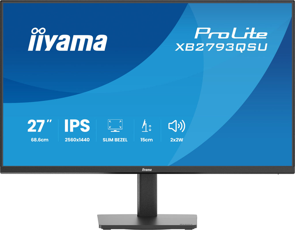 Écran LED 27" QHD IPS 75Hz iiyama ProLite XB2793QSU-B1