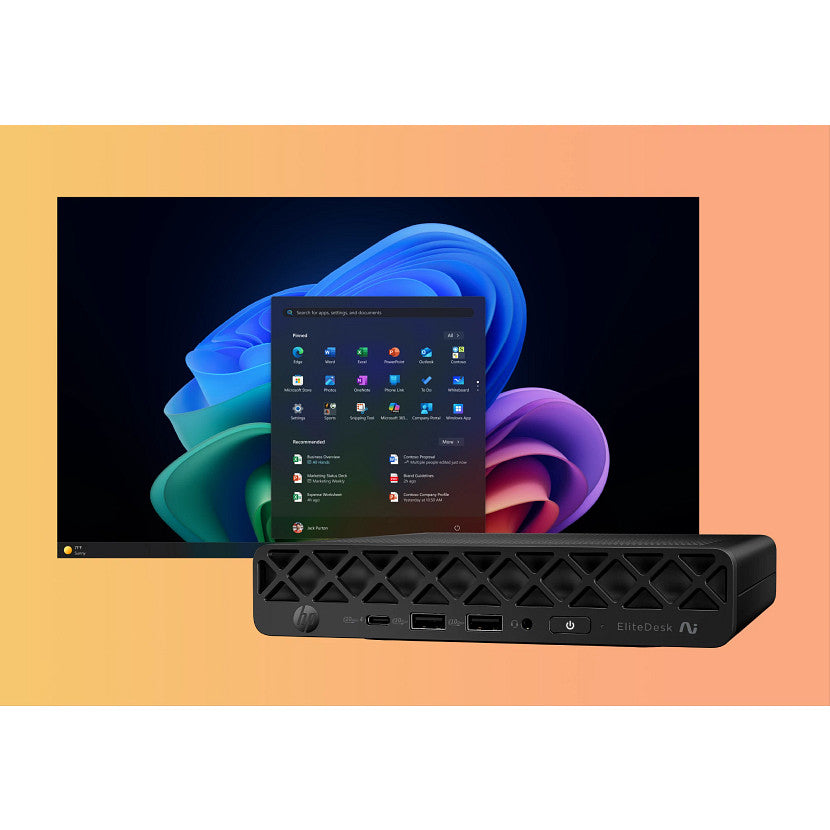 HP EliteDesk 8 G1a AI PC - Mini Ryzen AI 7 350 | 24 Go RAM SSD 512 Go
