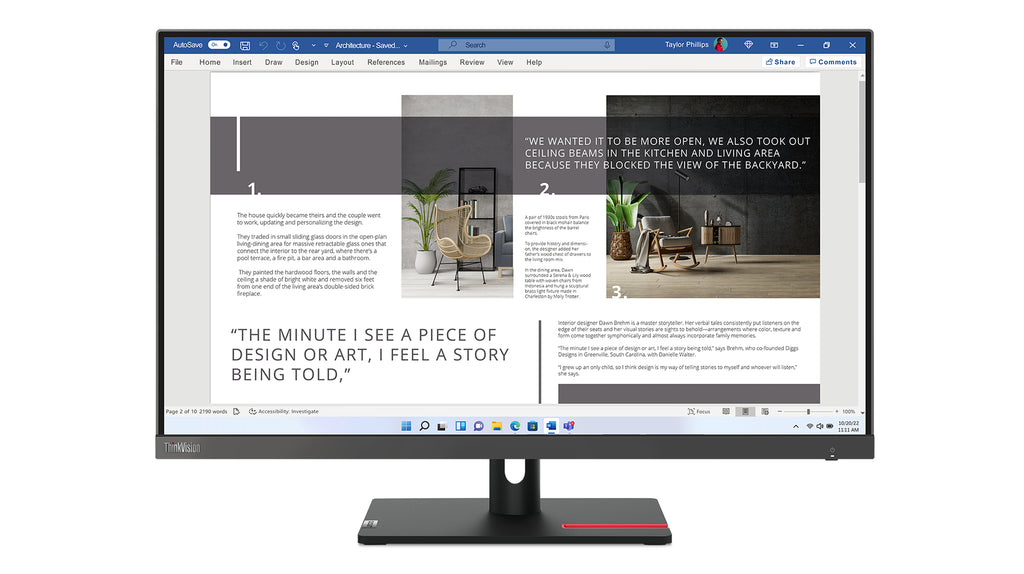 Lenovo ThinkVision S27i-30 27" Full HD 100Hz Écran LED