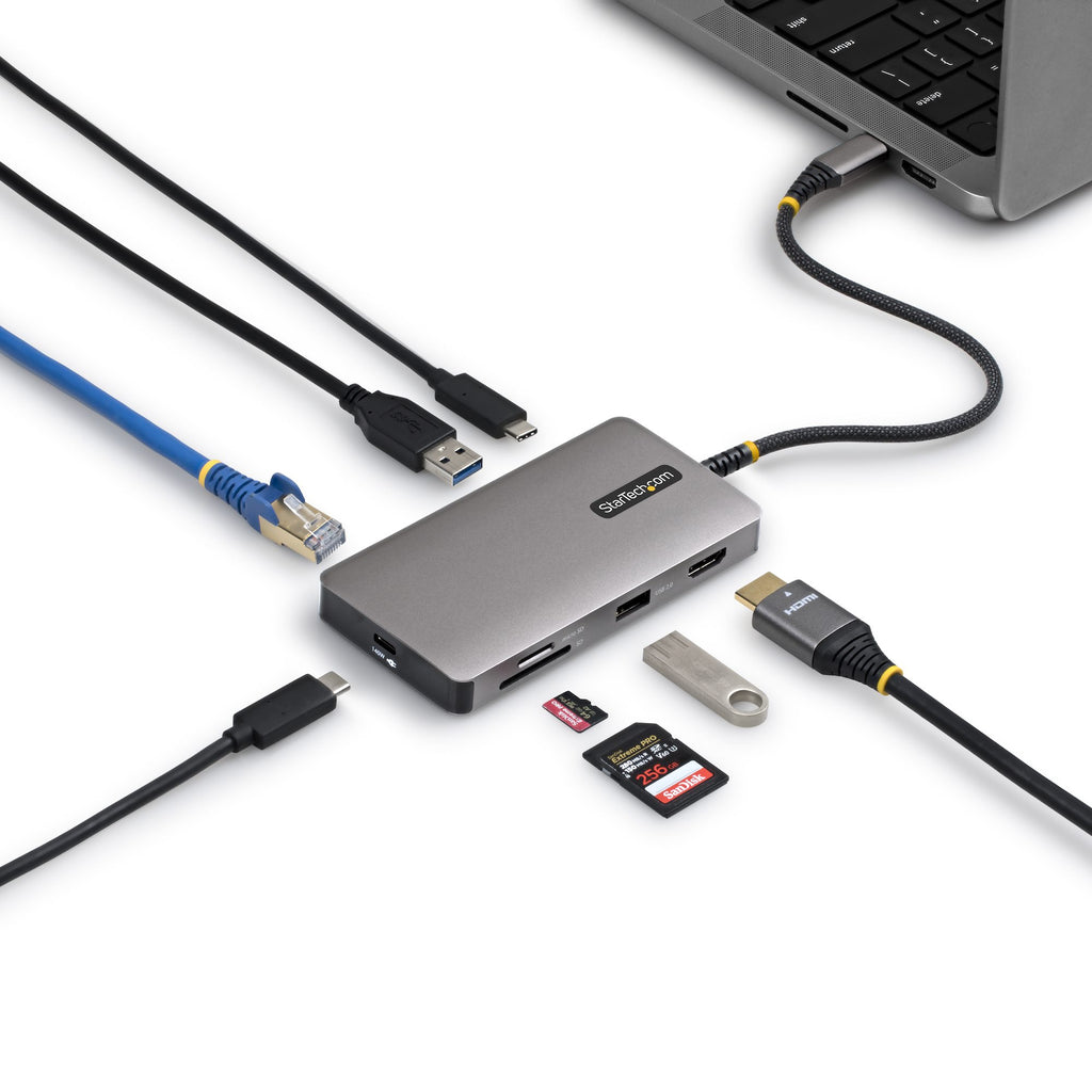 Station d'accueil Startech USB-C 3.2 Gen 2 140W HDMI 10GbE