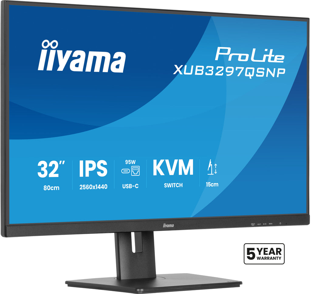 Écran LED IIYAMA 32" QHD 100Hz IPS - ProLite XUB3297QSNP-B1