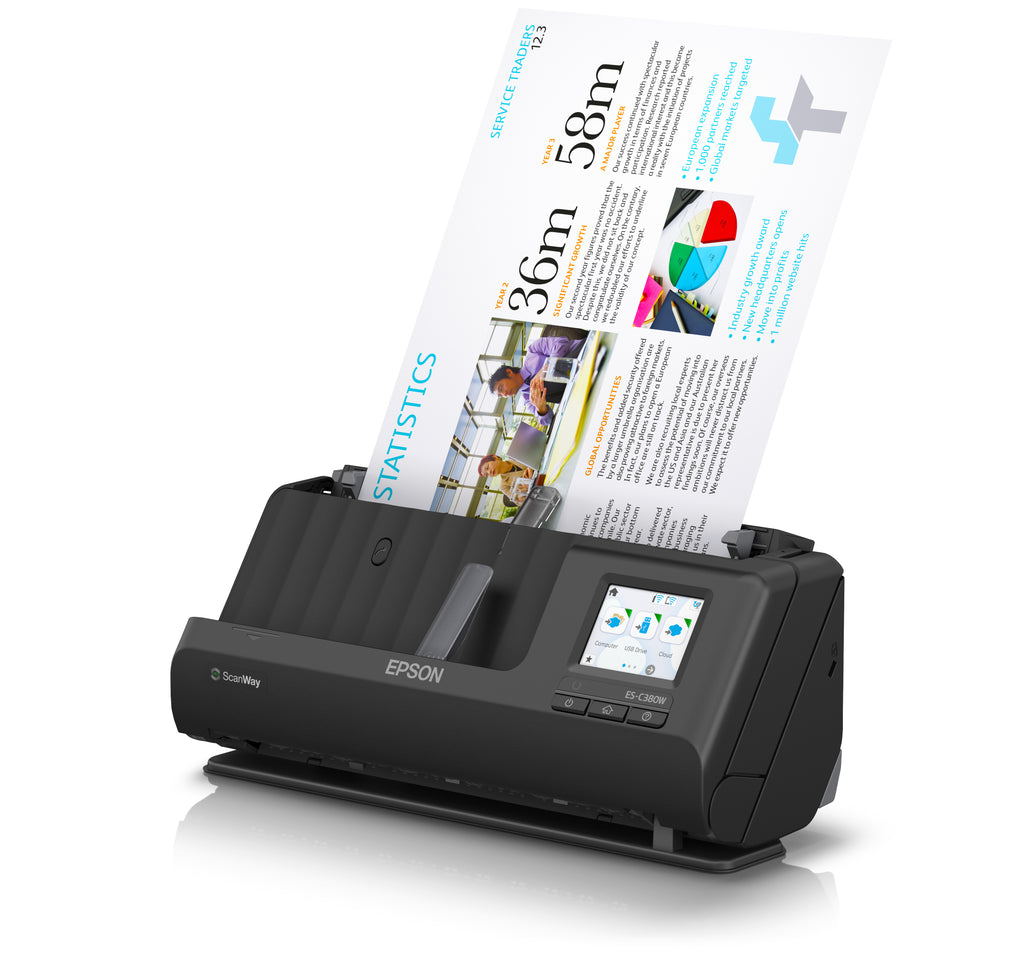Scanner Epson ES-C380W - Recto-verso A4/Legal 600 dpi