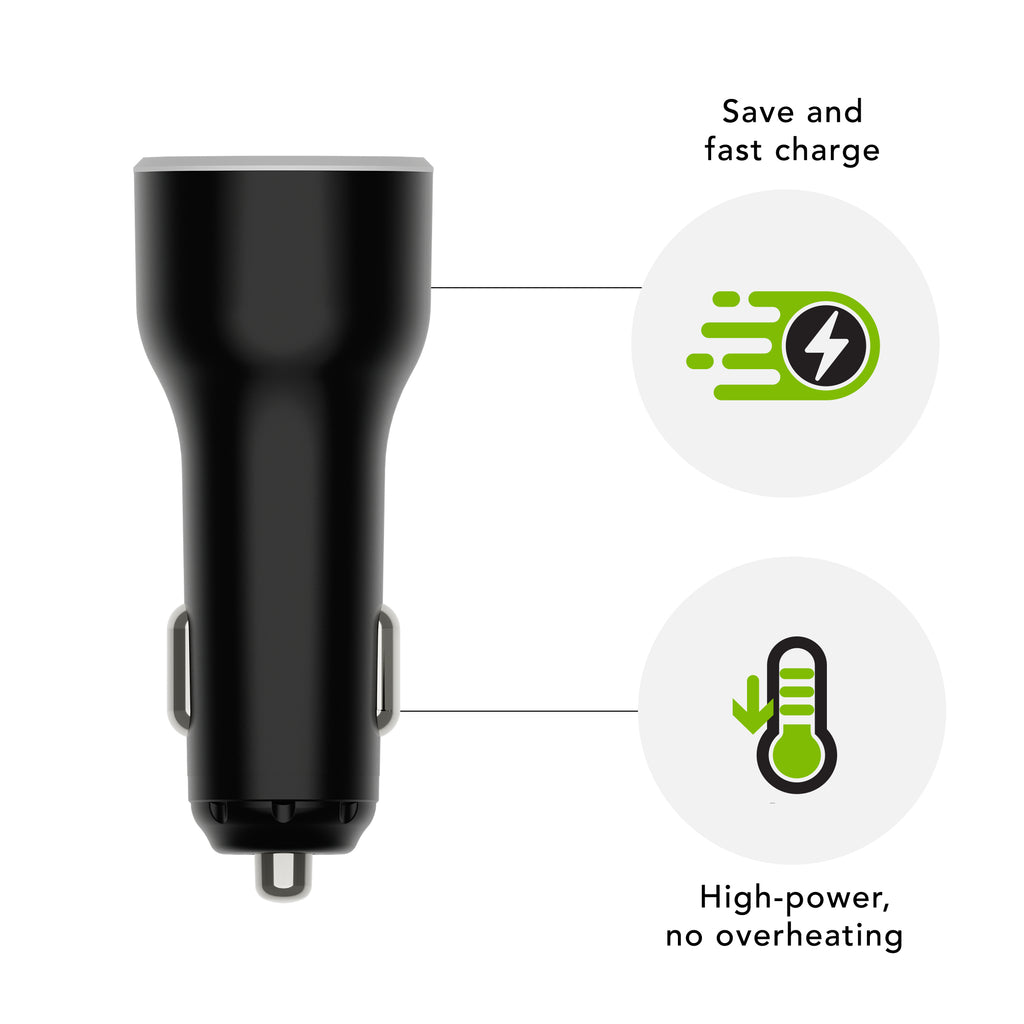Adaptateur voiture 65W USB-C noir - DBRAMANTE1928