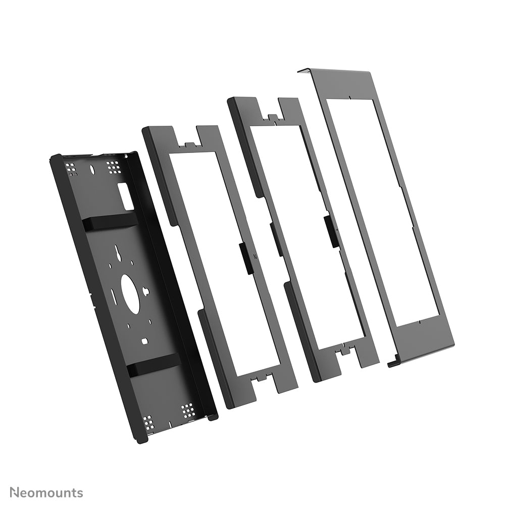 Boîtier montage tablette verrouillable 12.4"-13" acier noir