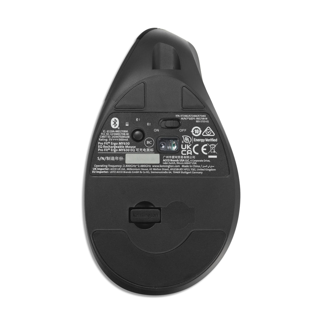 Kensington Pro Fit Ergo MY630 EQ - Souris ergonomique sans fil