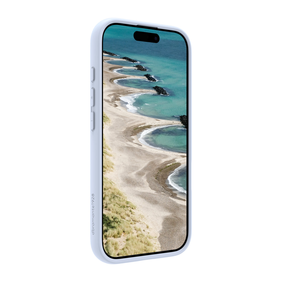 Coque iPhone 17 MagSafe bleu ciel transparent