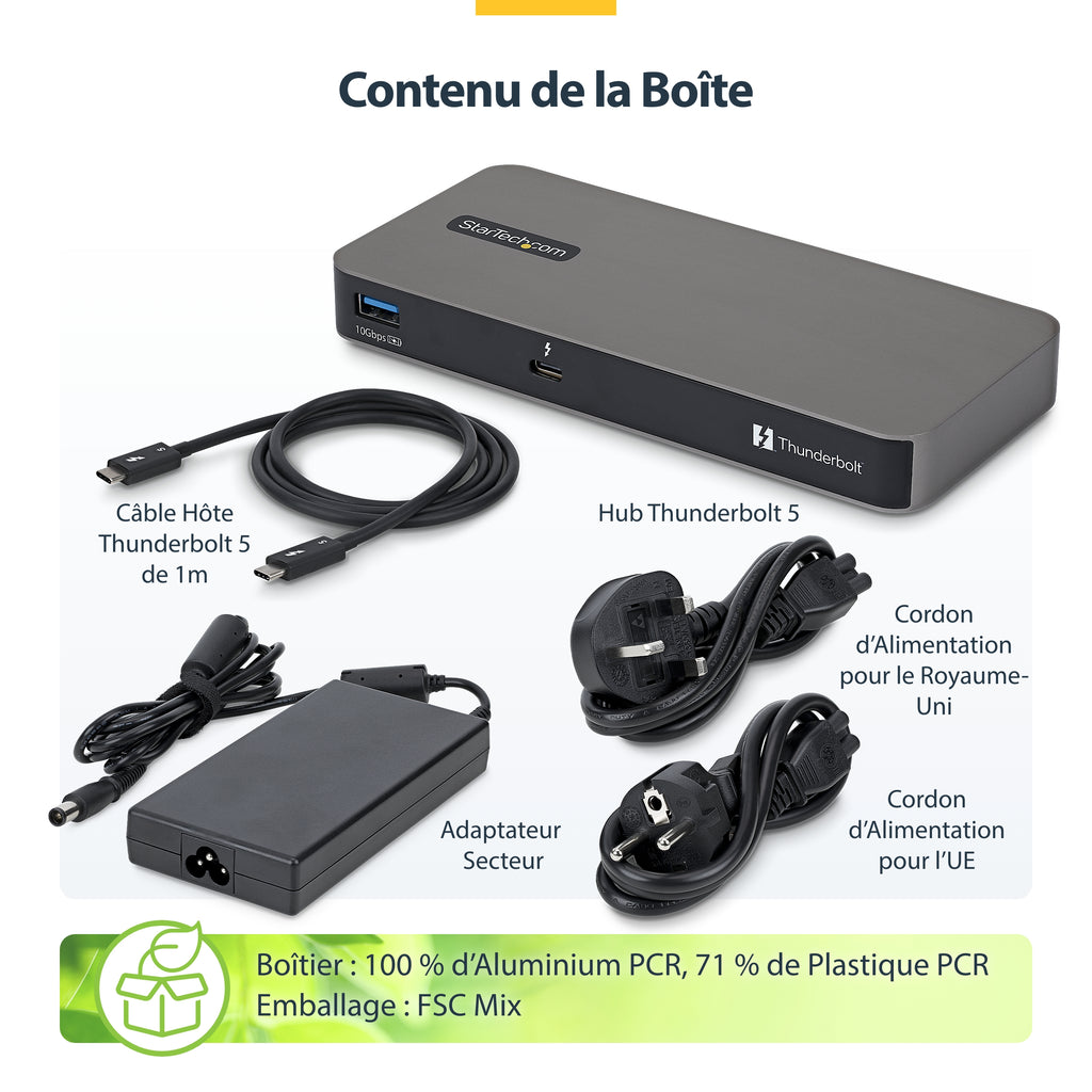 Station d'accueil Thunderbolt 5 Startech 140W