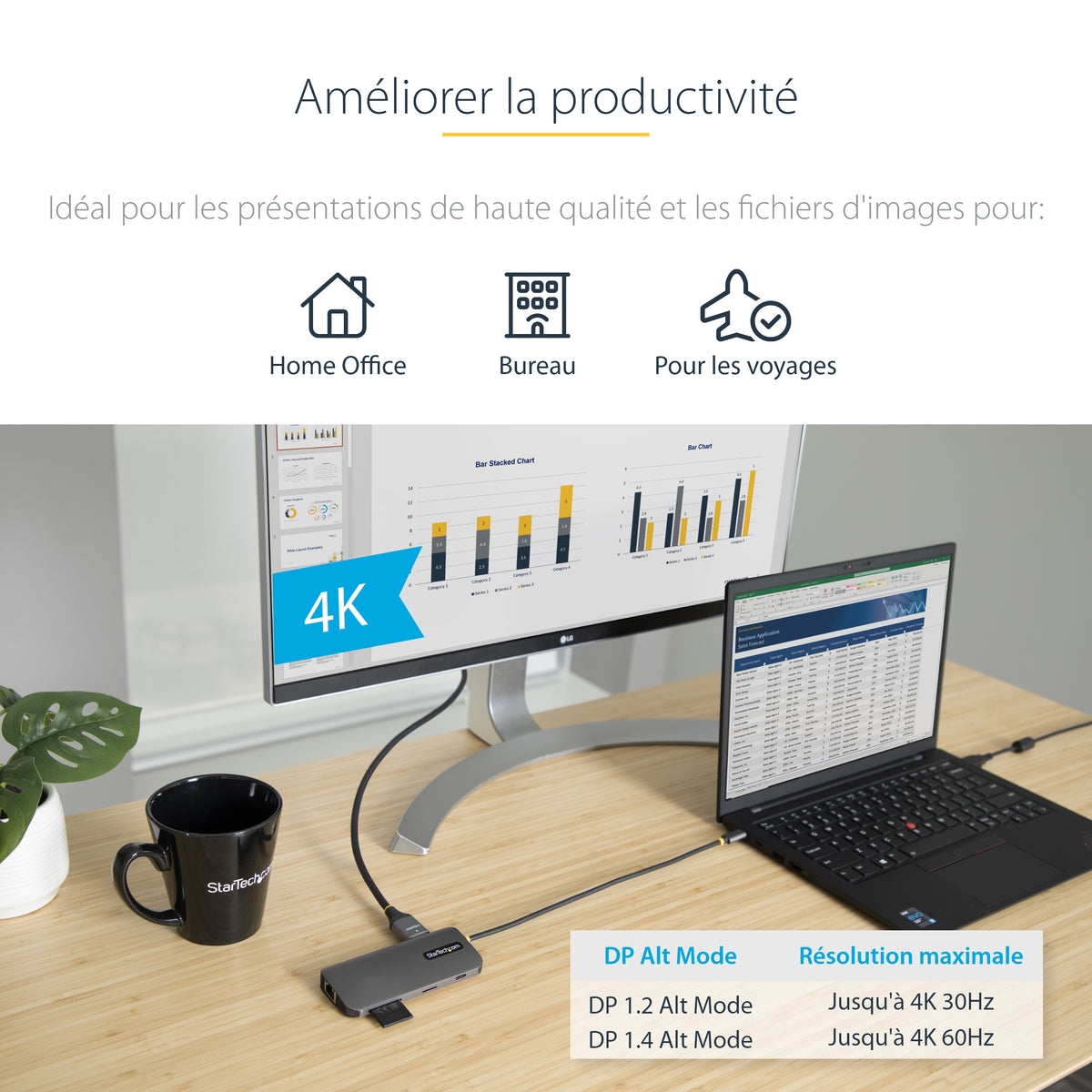 Adaptateur USB-C 4K 60Hz HDMI® StarTech