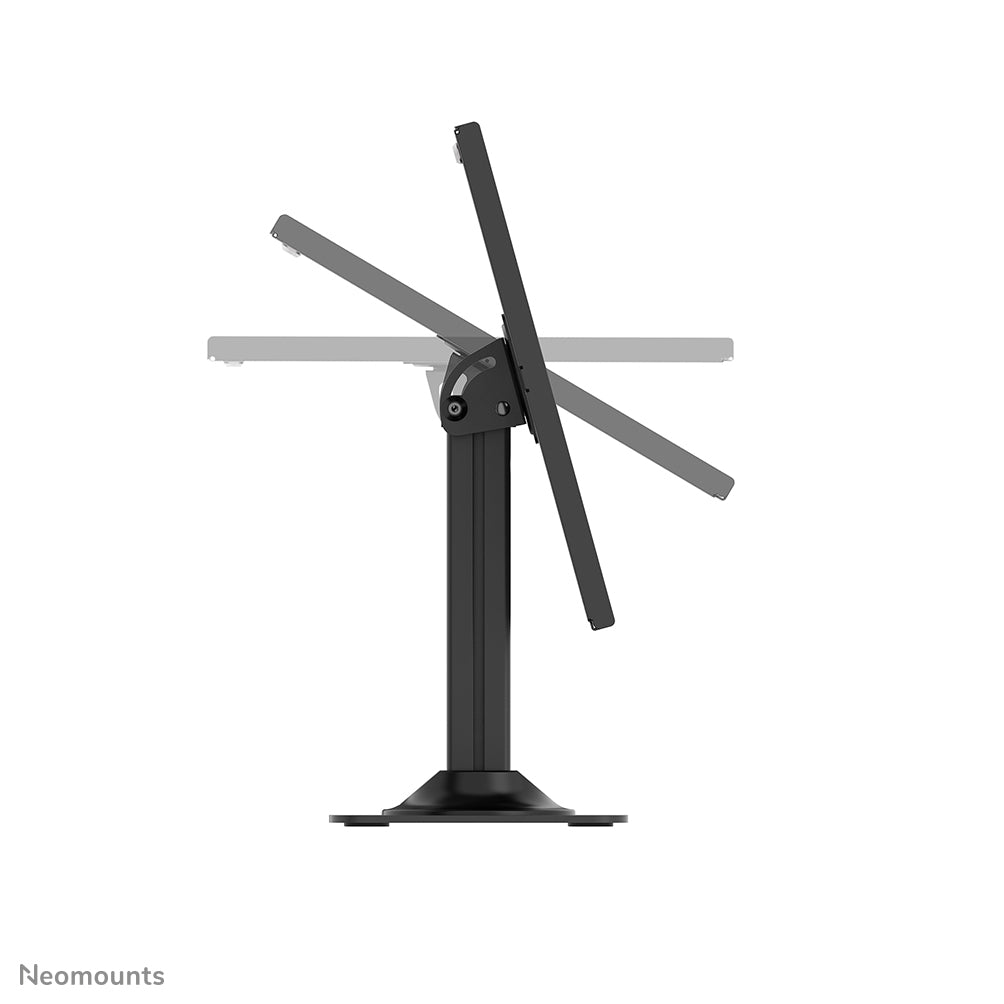 Pied tablette acier noir - Support comptoir 75x75mm | Neomounts