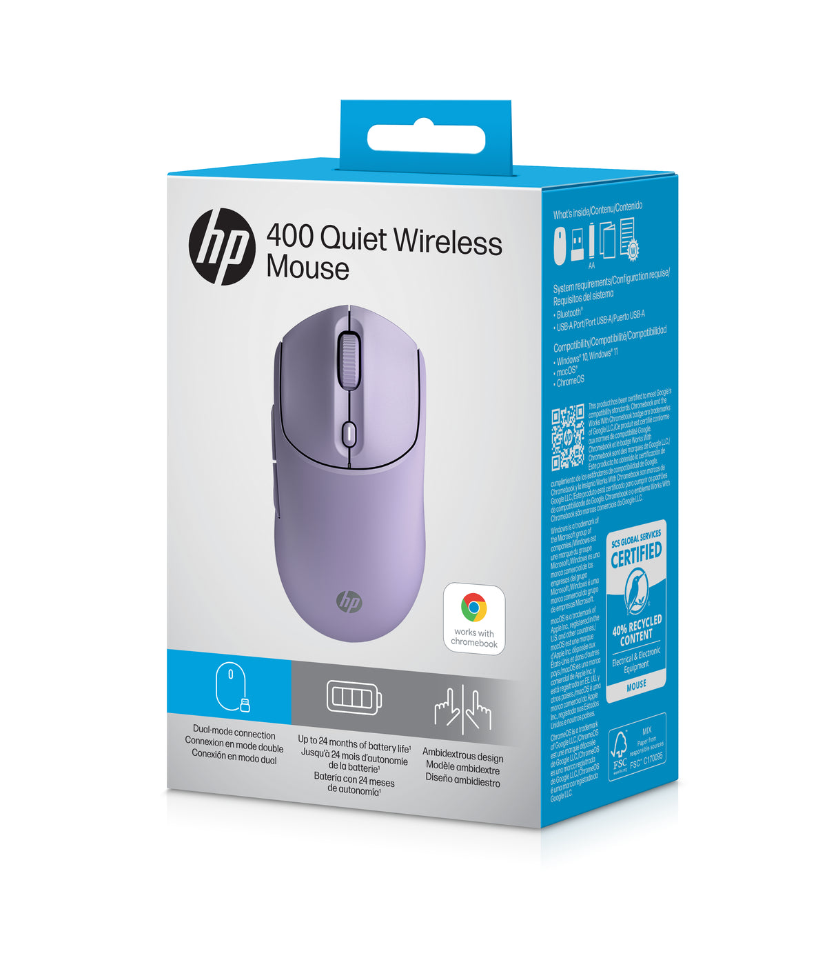 HP 410 - Souris silencieuse sans fil Bluetooth