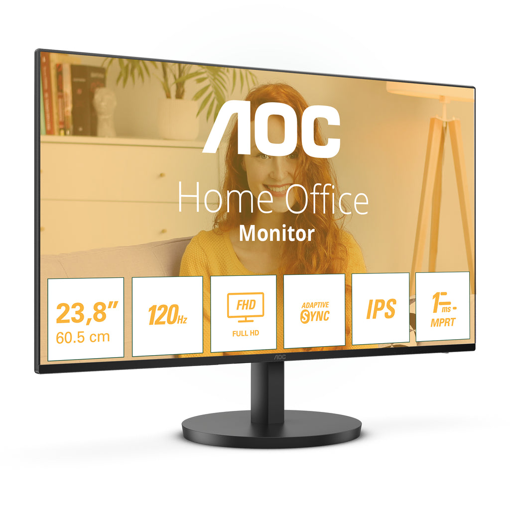 AOC 24B3HA2 - Écran LED 24" Full HD 100Hz IPS - Noir