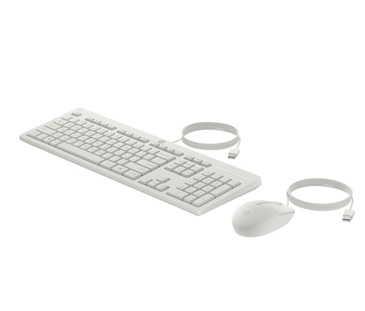 HP 225 Ensemble clavier souris ambidextre AZERTY blanc
