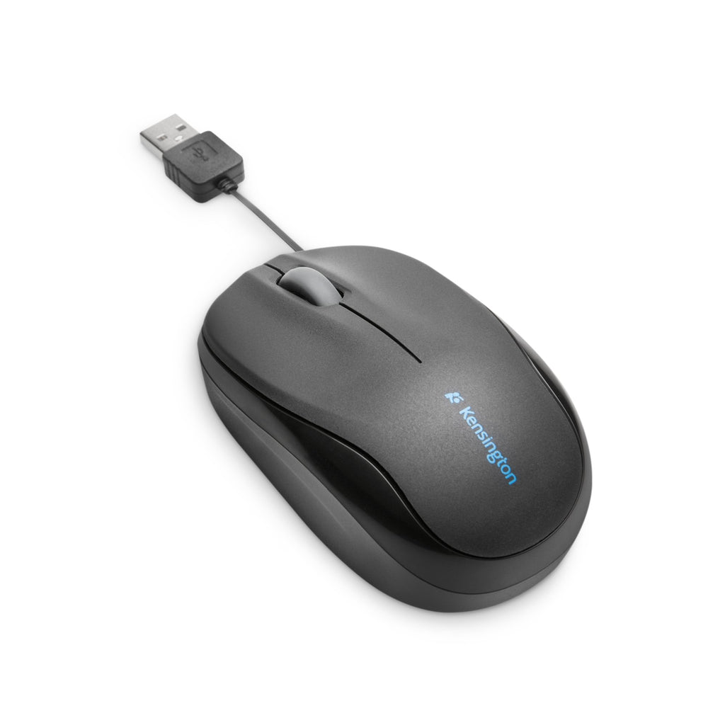 Souris filaire Kensington Pro Fit Retractable Mobile - USB Noir