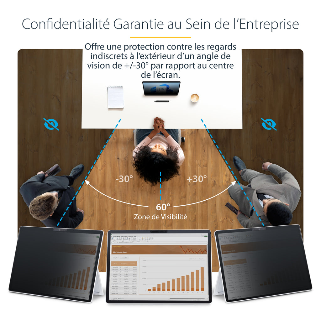 Filtre confidentialité 13" Surface Pro 8/9/X - STARTECH