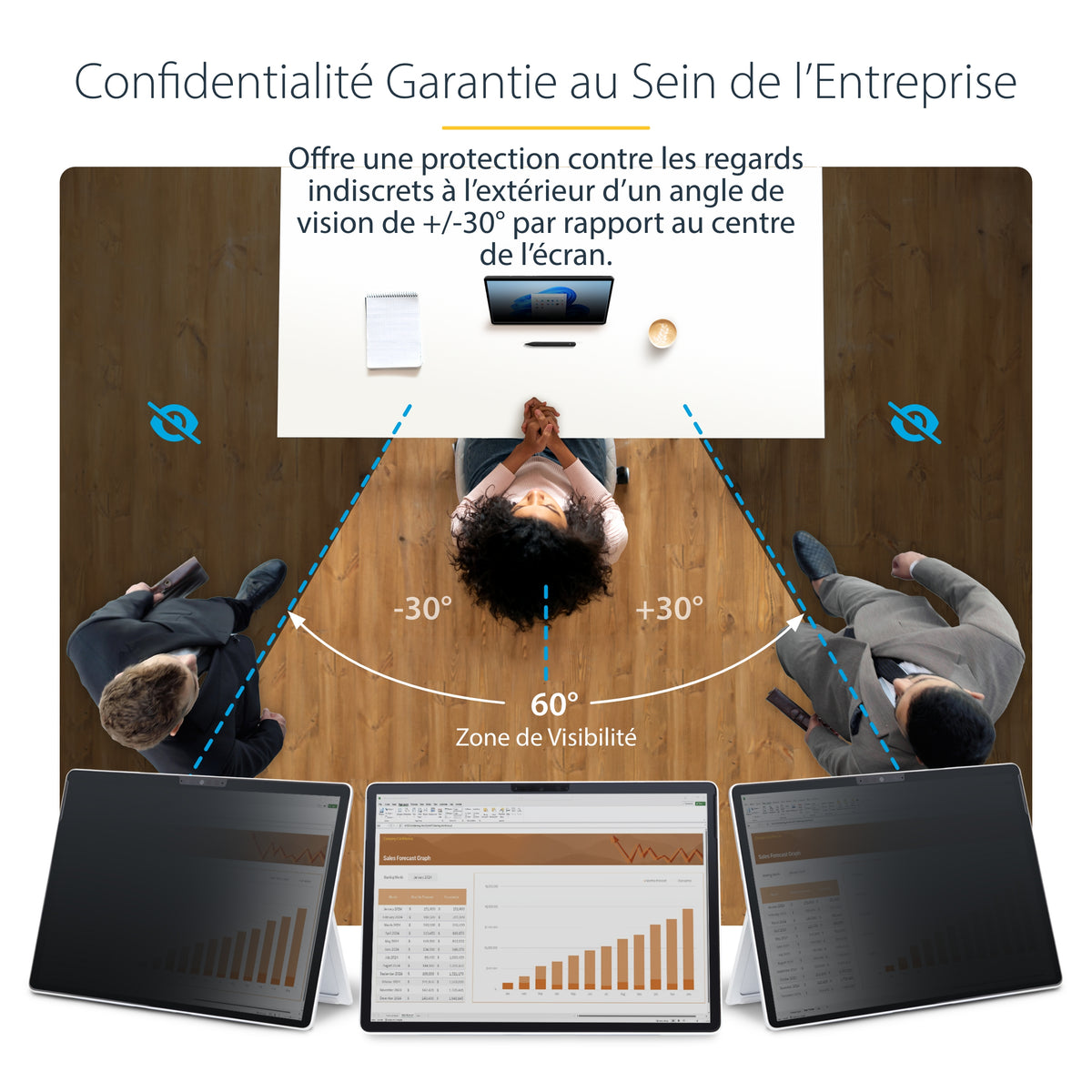 Filtre confidentialité 13" Surface Pro 8/9/X - STARTECH