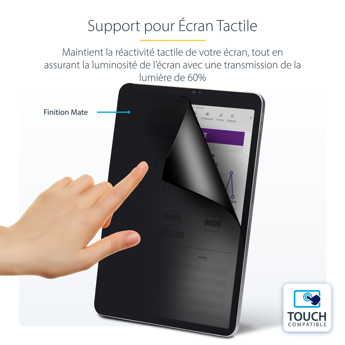 Protection écran 4 voies iPad Pro 11" StarTech