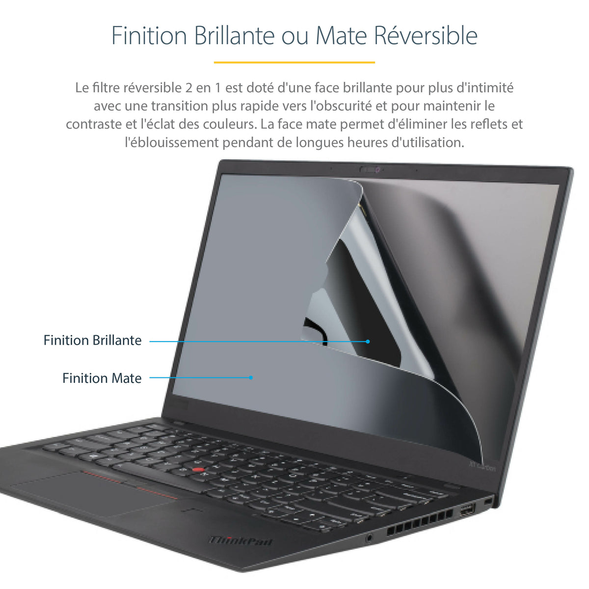 Filtre confidentialité écran 15,6" - StarTech