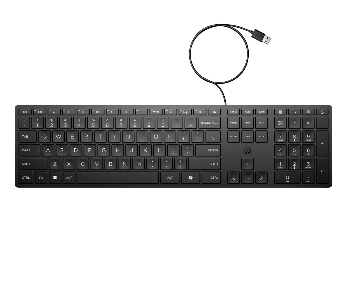 Clavier HP Desktop 320K - Frappe silencieuse & durable