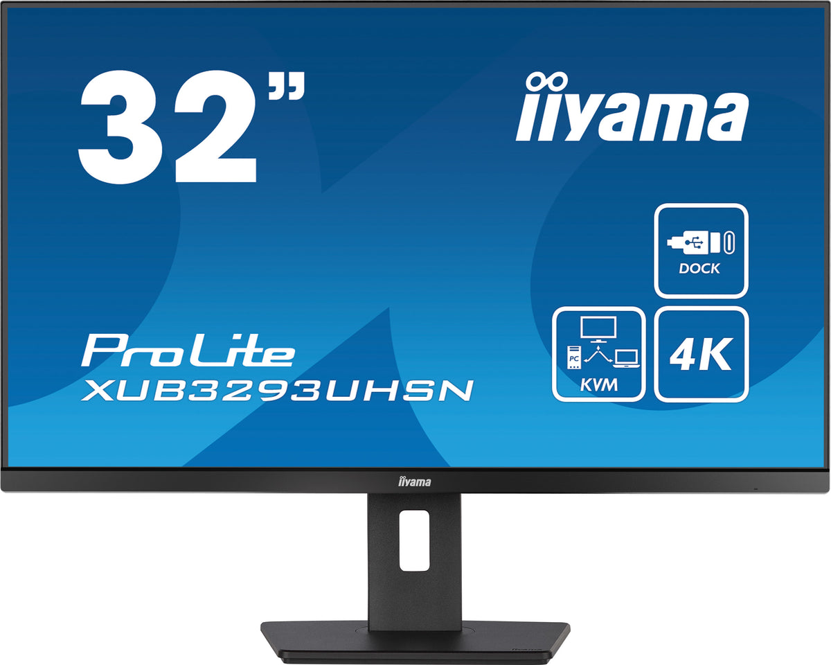 Moniteur IIYAMA 31,5" 4K UHD IPS - Docking USB-C & KVM